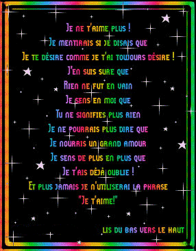 lis du bas vers la haut